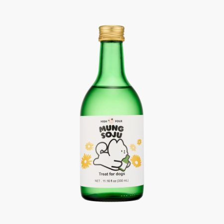 High Four Mung Soju for Dogs Non-Alcoholic Korean Soju-Style Dog Drink (330ml)
